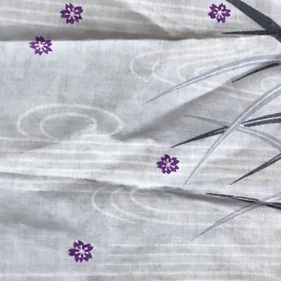 Jean D’orly Paris Purple Flowers Handkerchief - Picture 8 of 9